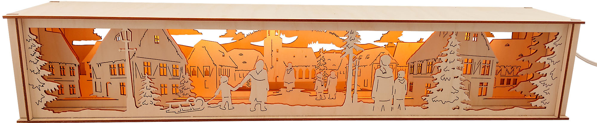 rauta Unterbau für Schwibbogen - Im Dorf, 56 cm