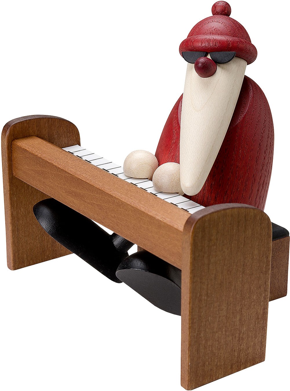 Björn Köhler Weihnachtsmann am Piano - braun