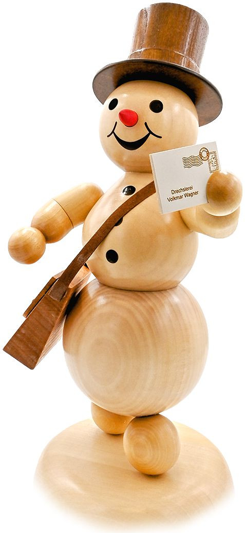 Drechslerei Volkmar Wagner Schneemann - Briefträger, groß