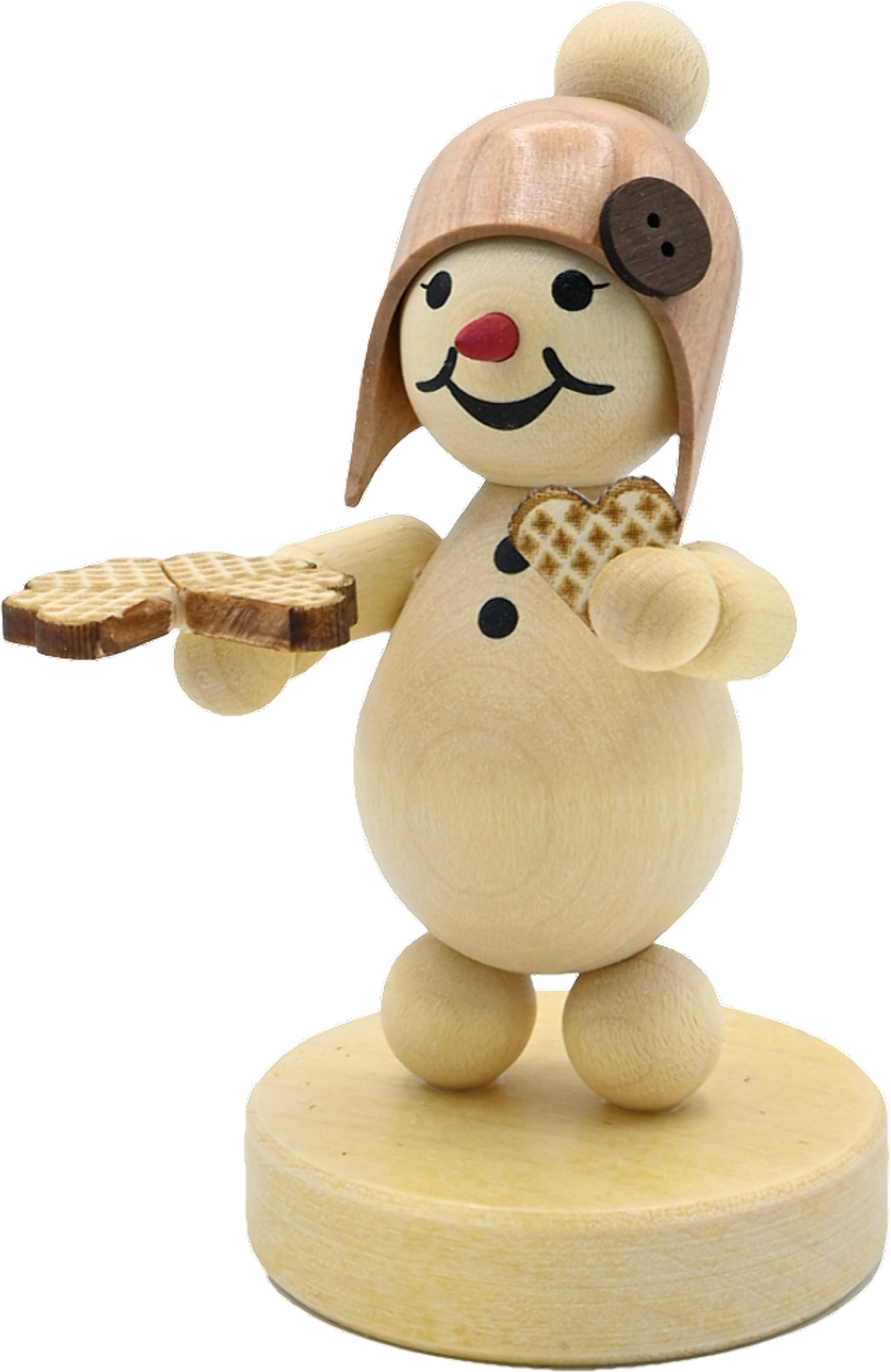 Drechslerei Volkmar Wagner Schneemädchen mit Waffel