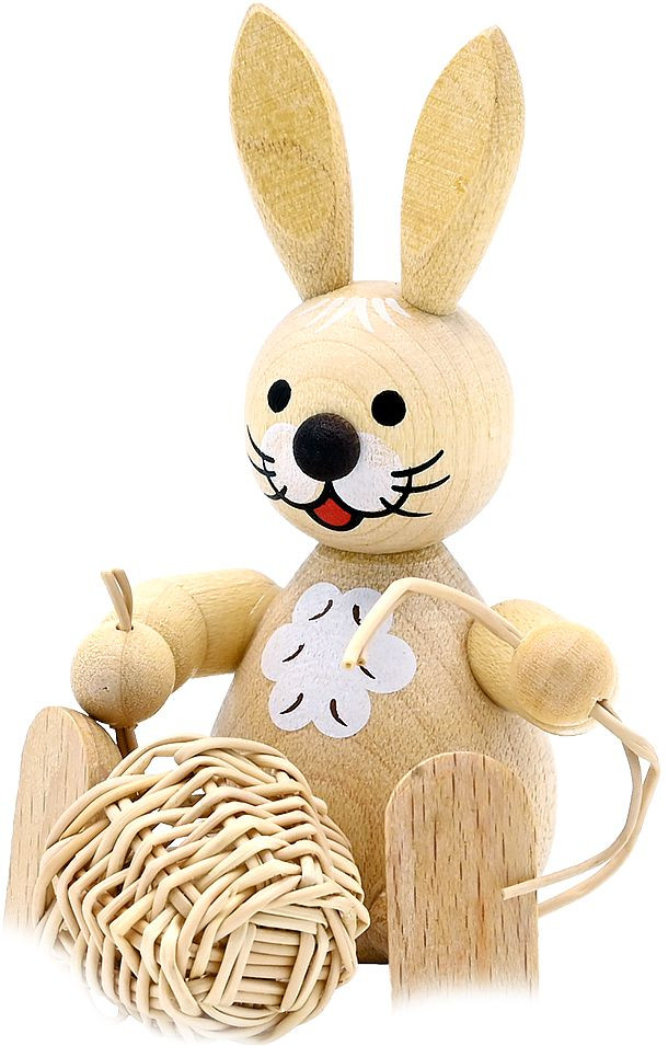 Drechslerei Volkmar Wagner Osterhase als Korbflechter