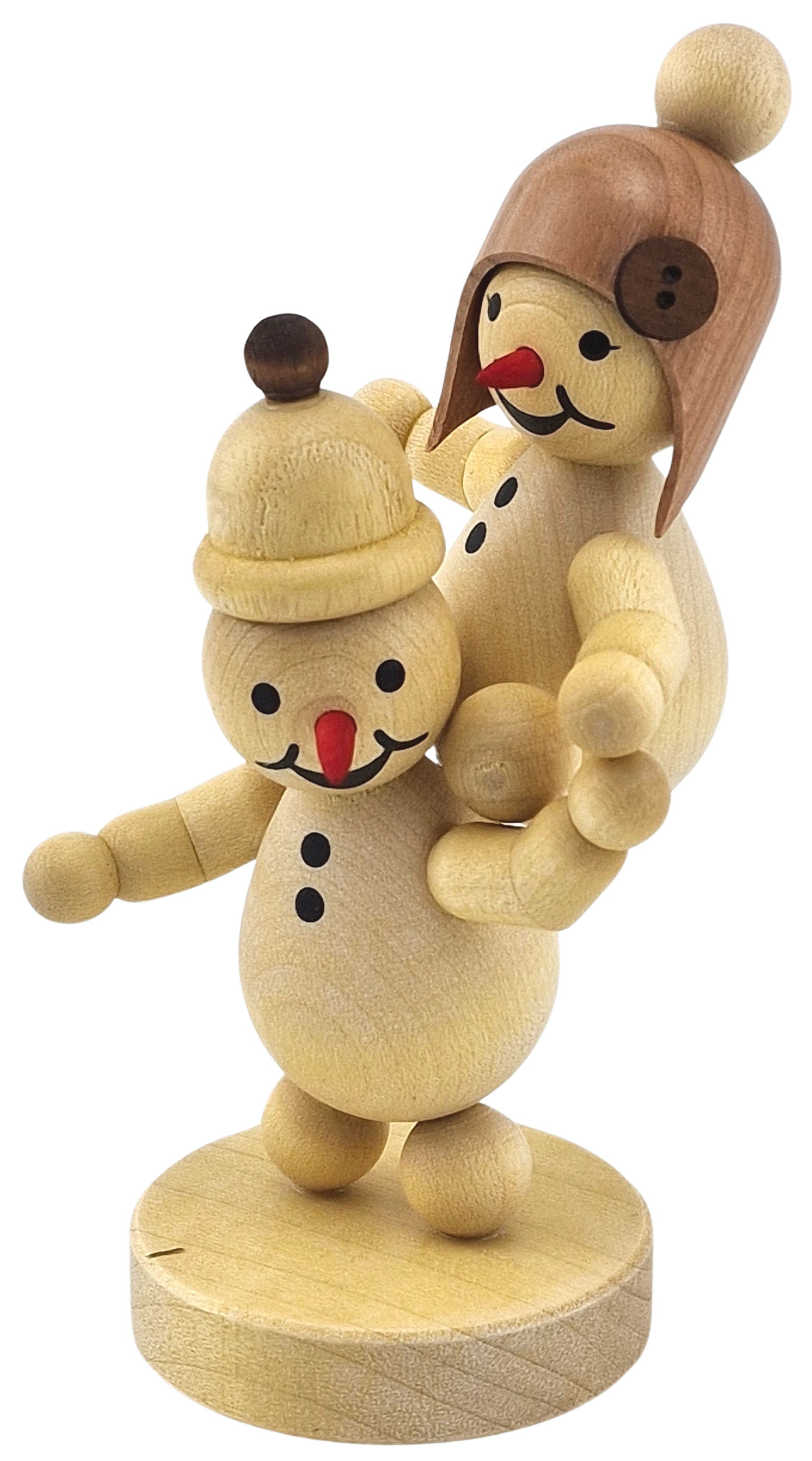 Drechslerei Volkmar Wagner Schneemann Geschwister Huckepack