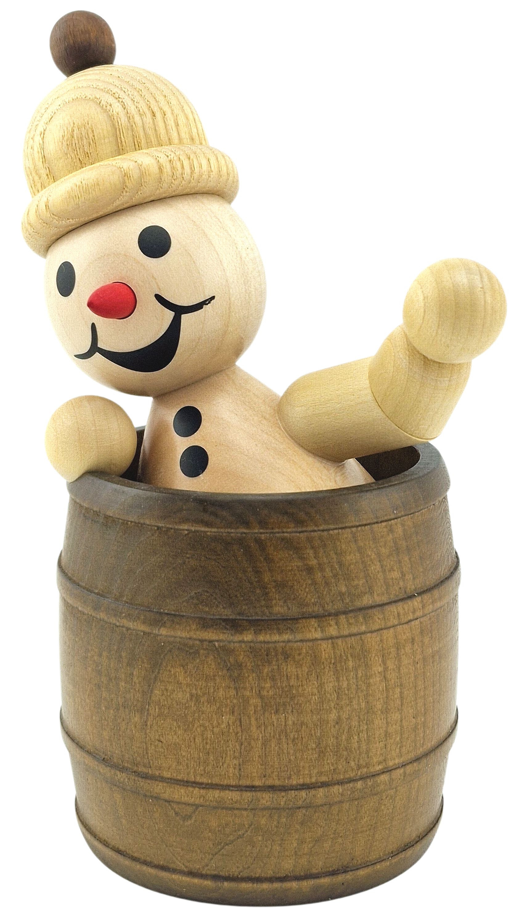 Drechslerei Volkmar Wagner Schneemann Junior im Fass, mittel