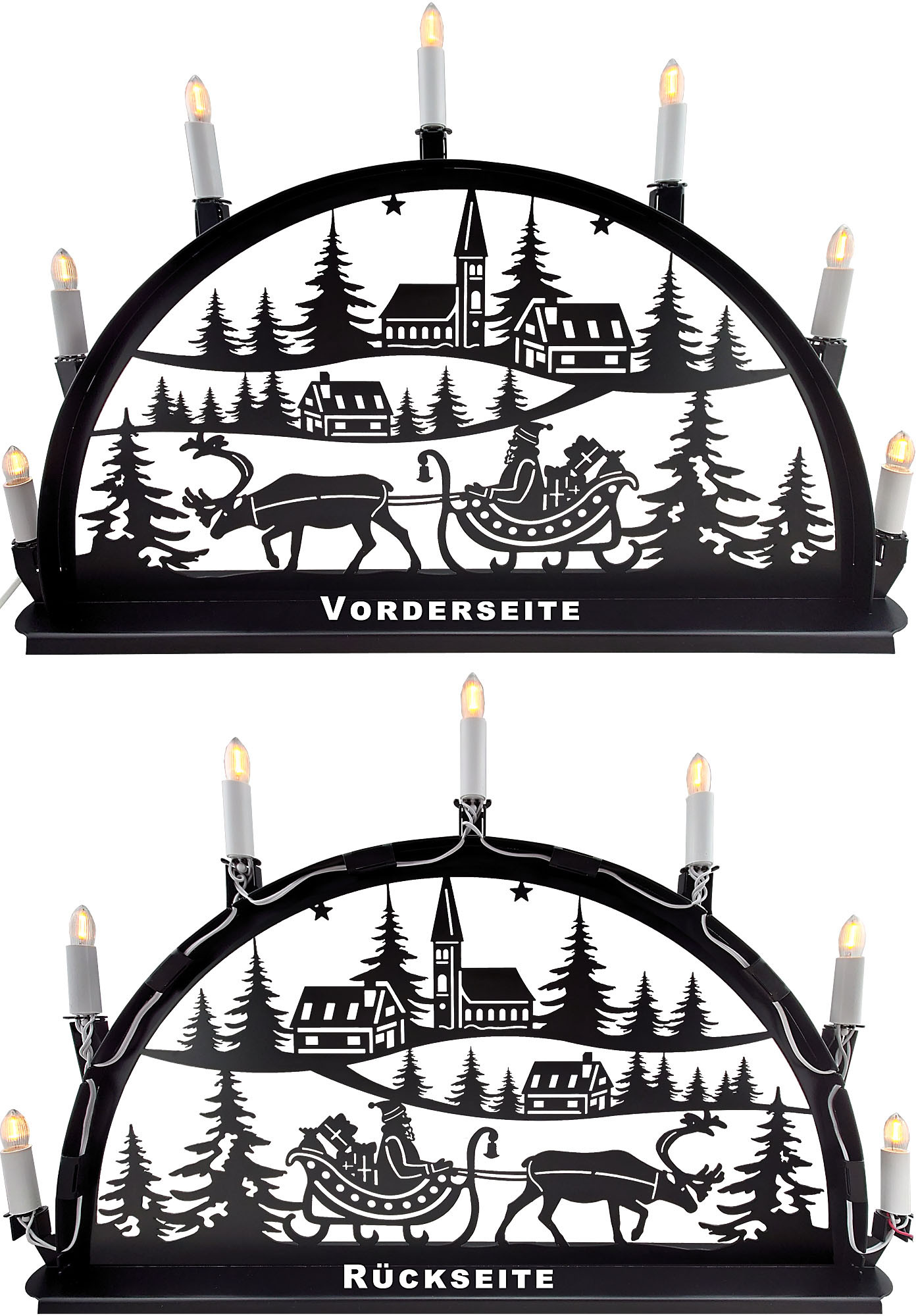 Metallschwibbogen, Motiv - Kutsche