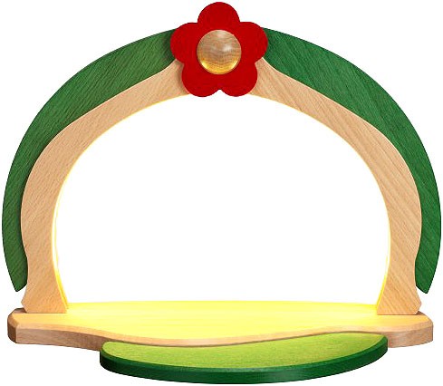Zeidler LED beleuchtetes Display, natur/grün Zeidler LED beleuchtetes Display, natur/grün