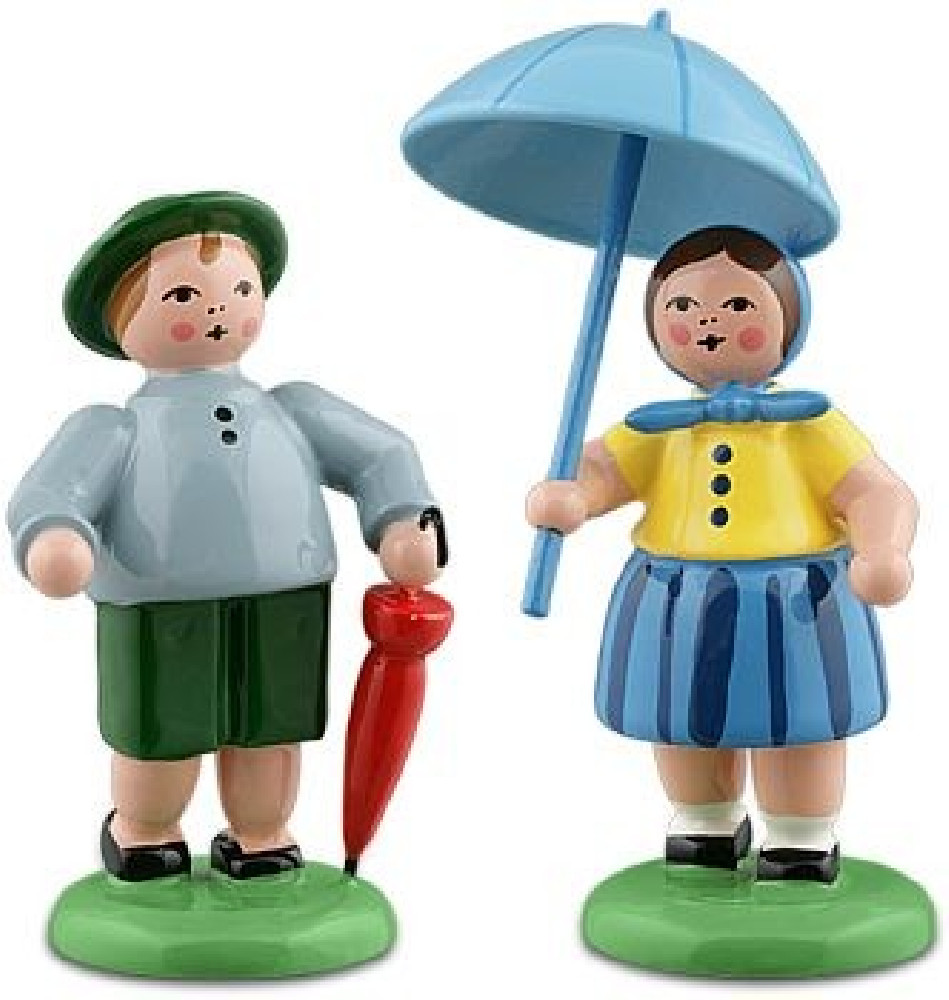 Ellmann Bauernpaar mit Schirm