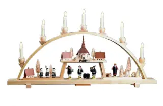 Richard Glässer Schwibbogen Seiffener Kirchdorf