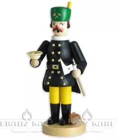 Blank Räuchermann Bergmann - 24,5 cm, mit Kerzentülle