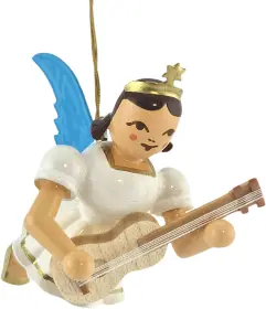 Blank Schwebeengel mit Gitarre, farbig