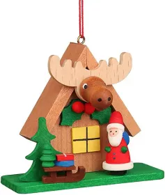 Christian Ulbricht Baumbehang Waldhaus mit Weihnachtsmann