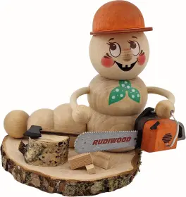 Drechslerei Kuhnert Rauchwurm Holzwurm-Rudi