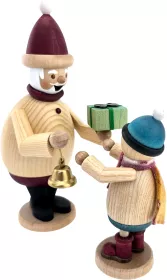 Drechslerei Kuhnert Räuchermann Max - Weihnachtsmann mit Mäxchen