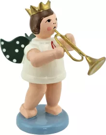 Ellmann Engel mit Jazztrompete, mit Krone