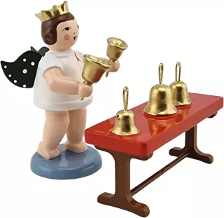 Ellmann Engel mit Handglockenspiel, mit Krone