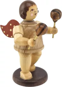 Ellmann Engel mit Maracas - ohne Krone, natur