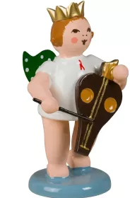 Ellmann Engel mit Streichzither, mit Krone