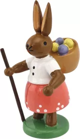 Ellmann Hasenfrau mit Eierkorb, farbig