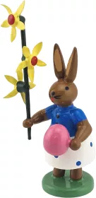 Ellmann Hase mit Ei und Hundszahn, farbig