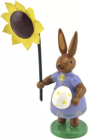 Ellmann Hase mit Ei und Sonnenblume, farbig