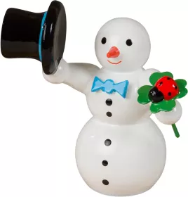 Ellmann Schneemann - Glücksbringer mit Kleeblatt
