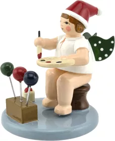 Ellmann Weihnachtsengel Baumschmuckmaler, mit Mütze