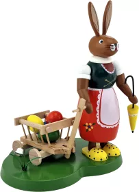 Richard Glässer Hase mit Handwagen