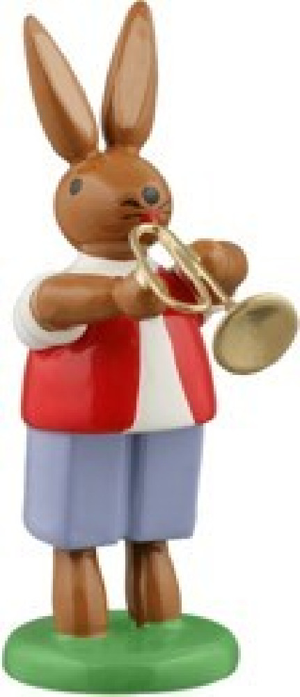 Ellmann Hasenmusikant mit Jazzetrompete