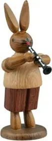 Ellmann Hasenmusikant mit Klarinette / natur