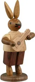 Ellmann Hasenmusikant mit Mandoline / natur