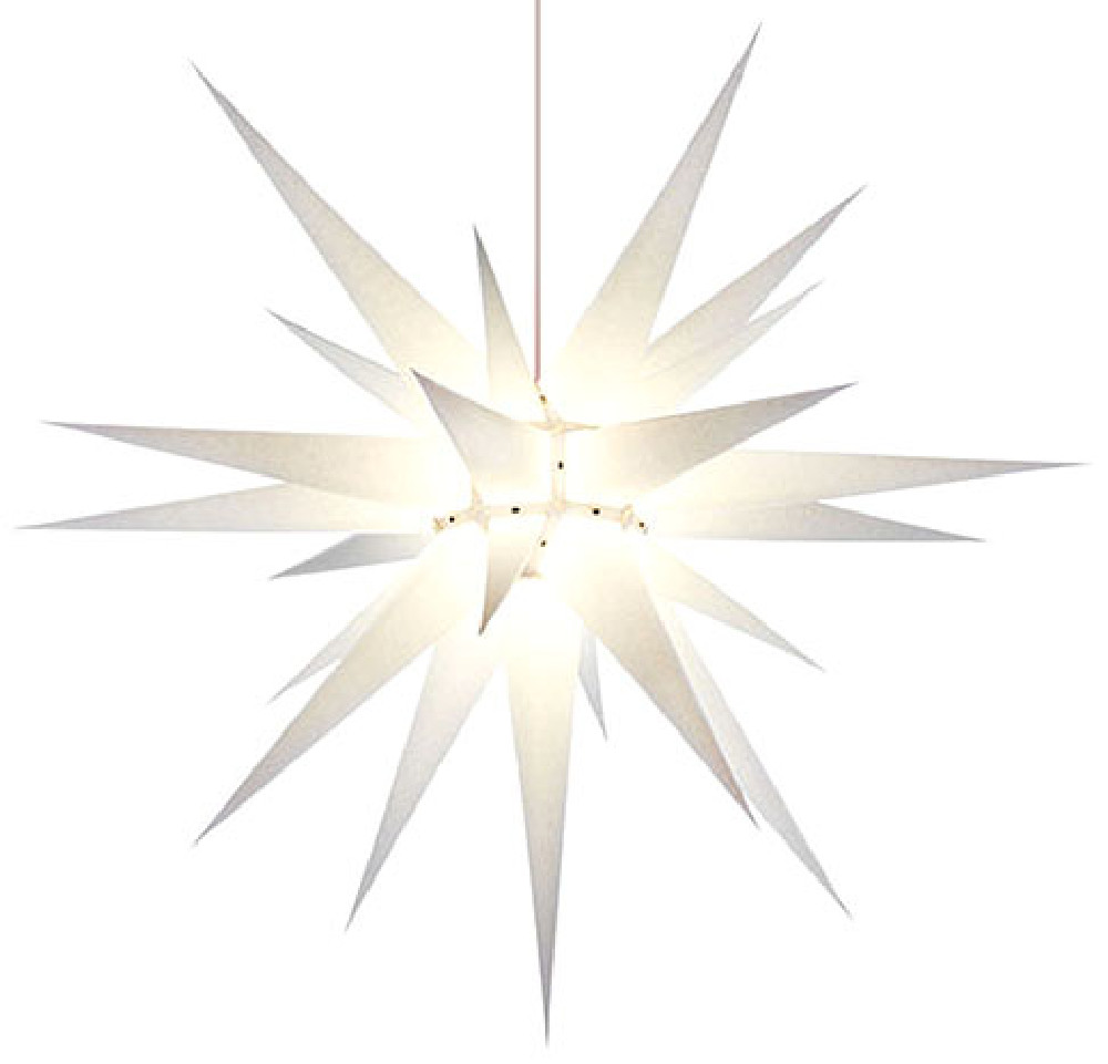 Herrnhuter Stern I8, weiß - 80 cm