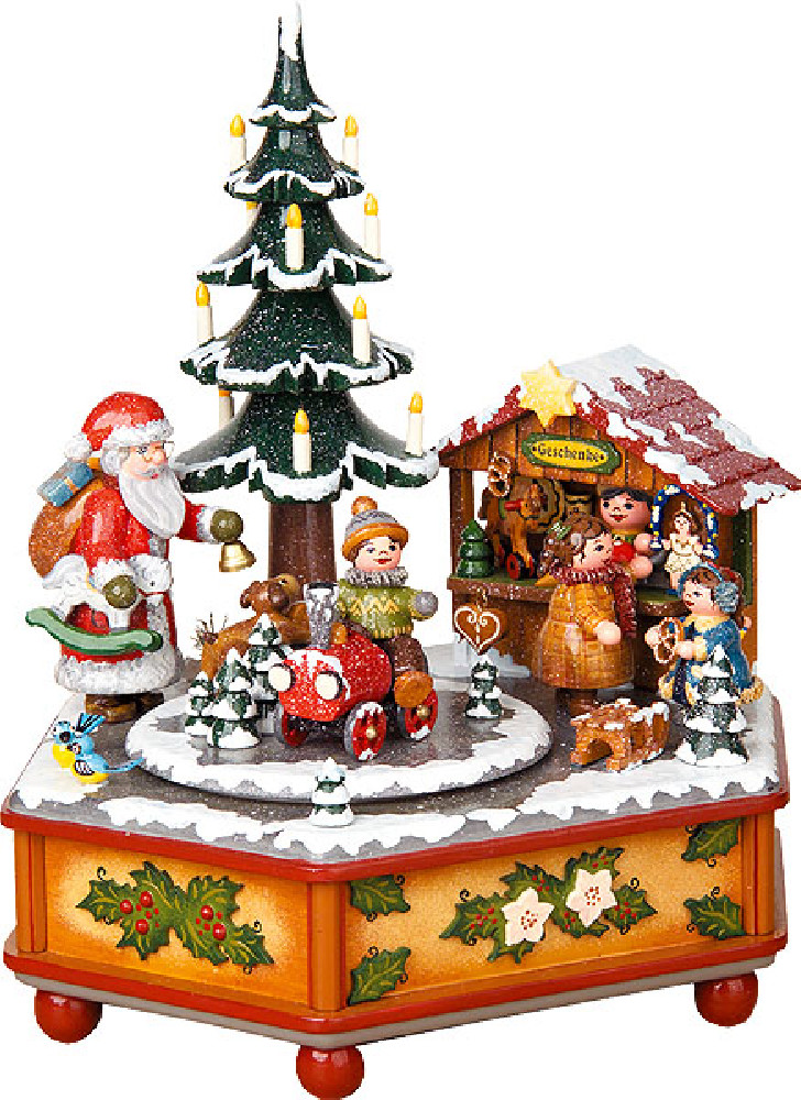 Hubrig Volkskunst Spieldose Weihnachtszeit (Leise rieselt der Schnee)