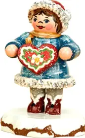 Hubrig Volkskunst Winterkinder - Tinchen´s Lebkuchenherz