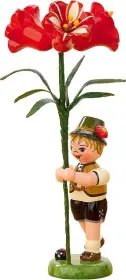 Hubrig Volkskunst Blumenkind - Junge mit Amarylis