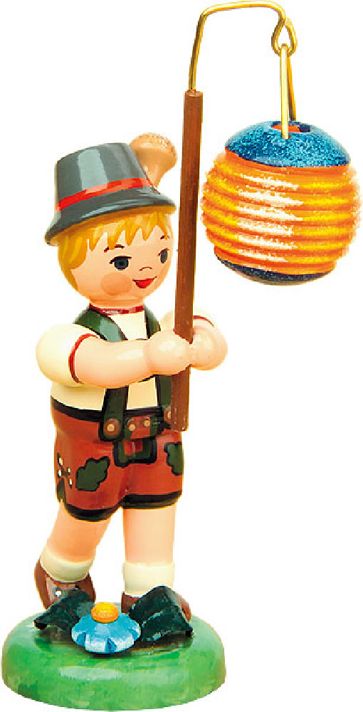 Hubrig Volkskunst Lampionkinder - Junge mit Kugellampion