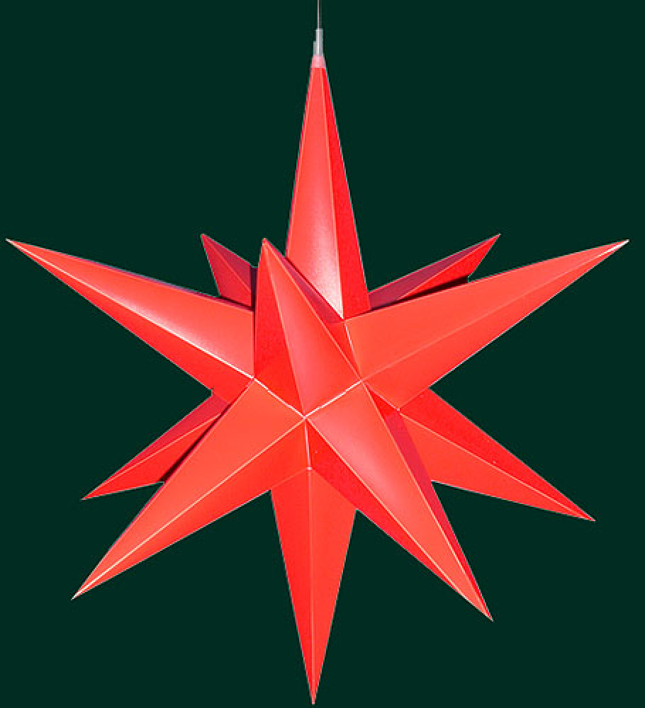 Haßlauer Advent-Außenstern, rot 60cm