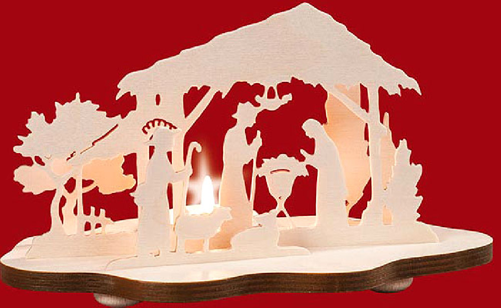 tealight candle nativity