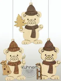 Drechslerei Kuhnert Baumschmuck Weihnachtsteddys