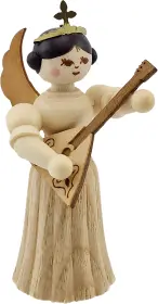 Drechslerei Kuhnert Konzertengel Sortiment 7, natur, klein - Balalaika