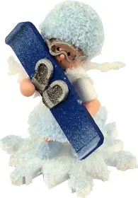 Drechslerei Kuhnert Schneeflöckchen mit Snowboard