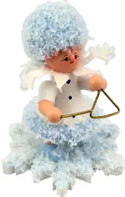 Drechslerei Kuhnert Schneeflöckchen mit Triangel