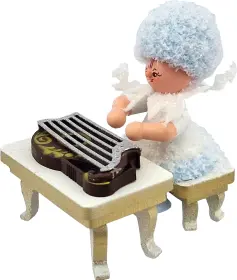 Drechslerei Kuhnert Schneeflöckchen mit Zither