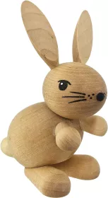 Drechslerei Kuhnert Holzfigur Hoppel - Hedda, hell