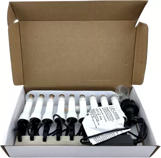 LED-Filament-Außenlichterkette mit Trafo für 1m-Außenschwibbogen