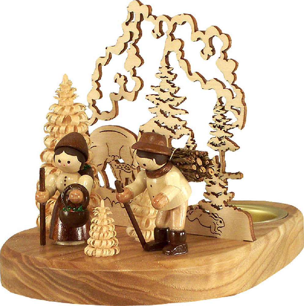 tealight holder forest people