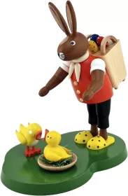 Richard Glässer Hase stehend mit Korb