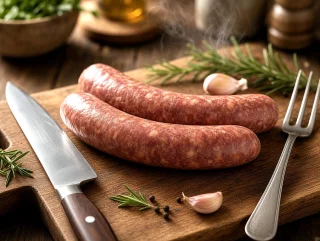 Rohpolnische, original sächsischer Knacker, ca. 2 x 170g