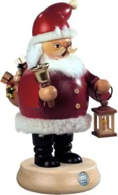 Kleinkunst Müller Räuchermann Weihnachtsmann, mittelgroß