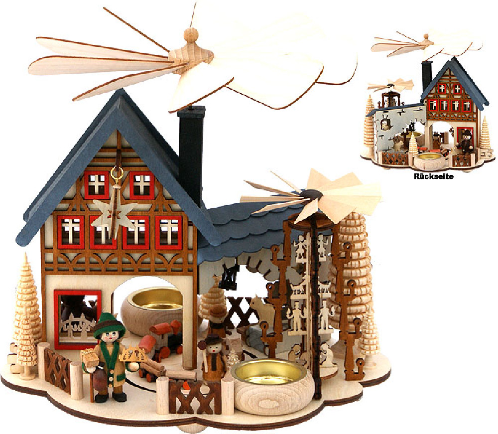RATAGS Holzdesign Hauspyramide Weihnachtshaus