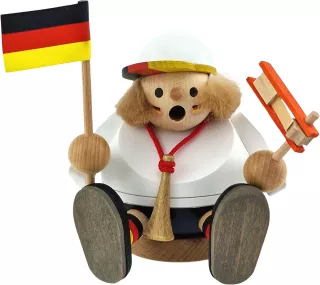 Richard Glässer Kugelrauchmann Fußballfan, sitzend