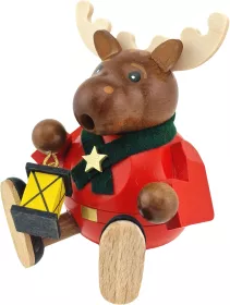 Richard Glässer Minikugelrauchfigur Elch